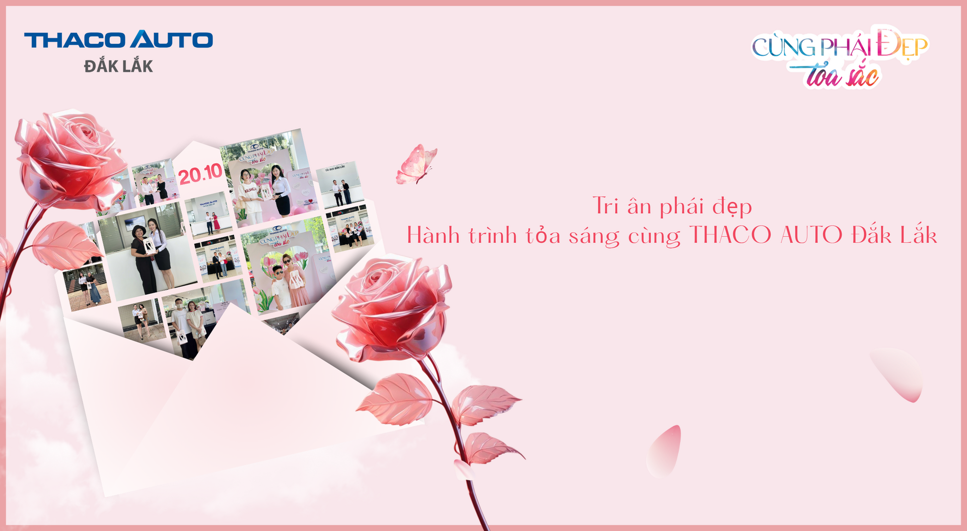 Cùng phái đẹp tỏa sắc THACO AUTO Đắk Lắk tri ân khách hàng nữ ngày phụ nữ Việt Nam 20/10