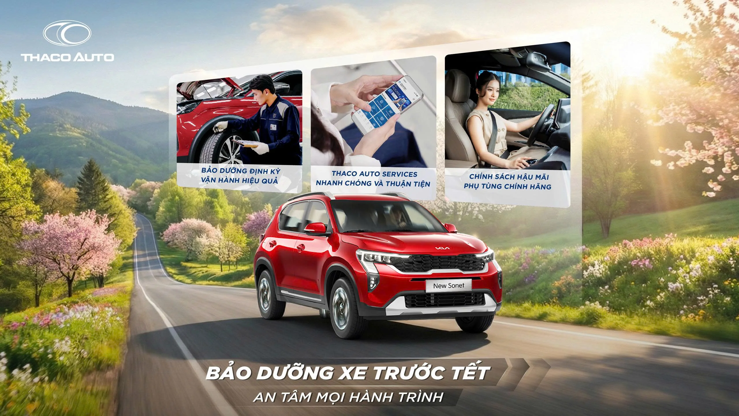 Cùng THACO AUTO bảo dưỡng xe trước tết, an tâm mọi hành trình