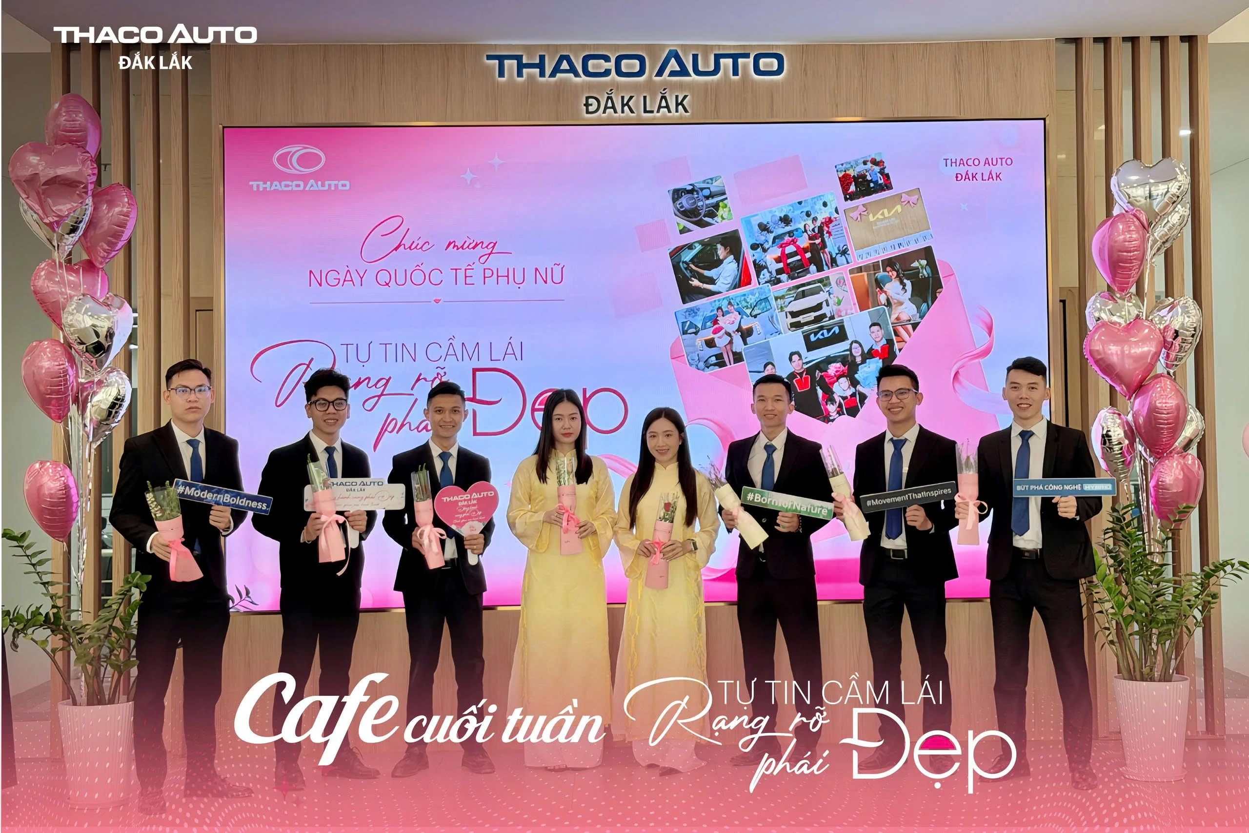 THACO AUTO Đắk Lắk tổ chức sự kiện “Cafe cuối tuần – Tự tin cầm lái, rạng rỡ phái đẹp” chào mừng Ngày Quốc tế Phụ nữ 8/3