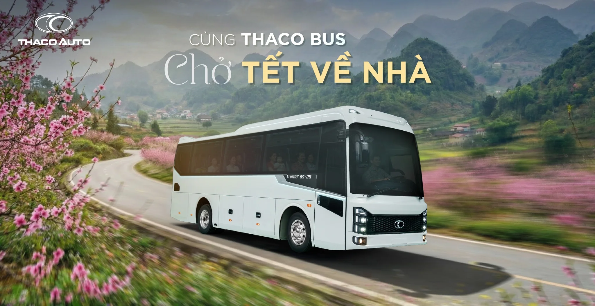 THACO BUS – Vận hành bền bỉ trên mọi cung đường Tây Nguyên