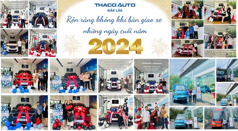 Không khí giao xe cuối năm tại THACO AUTO Đắk Lắk: Sở hữu xe sang đón năm mới an khang