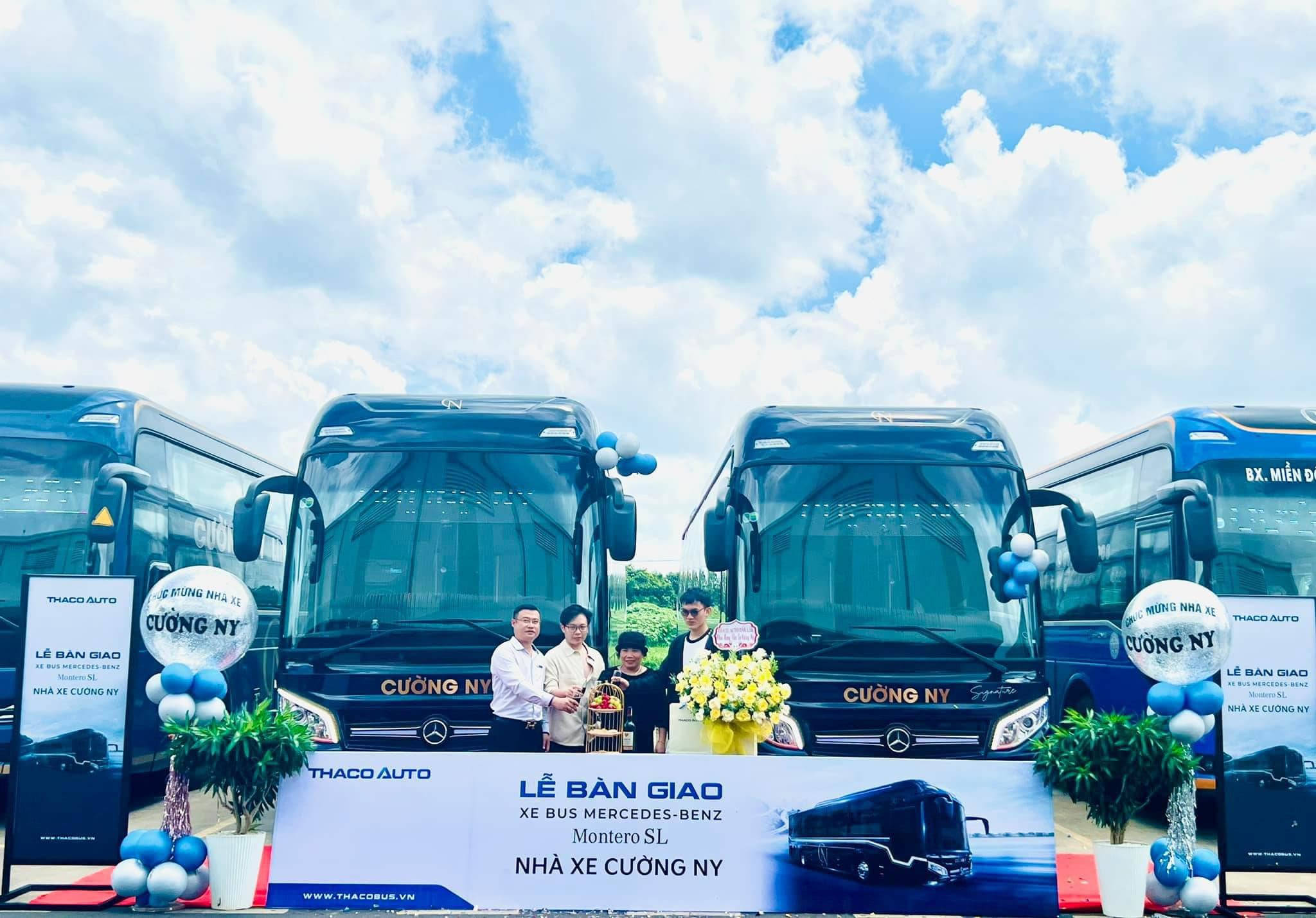 THACO AUTO Đắk Lắk hân hạnh bàn giao lô 02 xe Bus cao cấp Mercedes Benz tại Trung tâm ô tô Tải Bus Đắk Lắk.